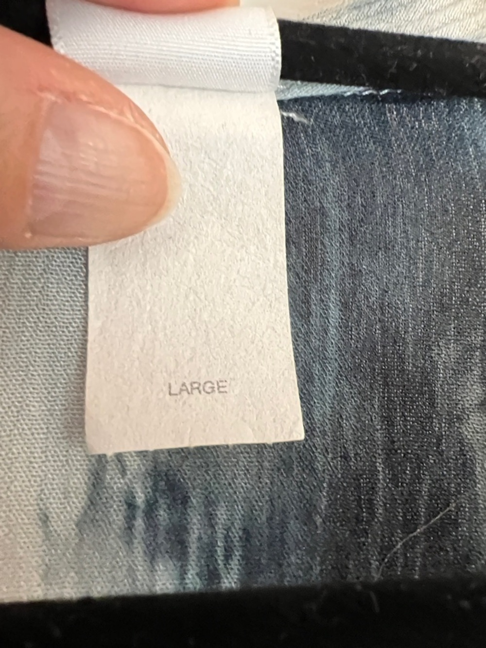 Swell Blue, Black & White Tie-Dye Surplice Blouse - Picture 3 of 7